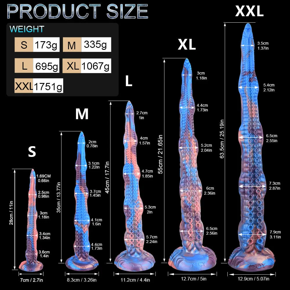 Fantasy Long Tentacle Dildo Anal Butt Plug - Realism Octopus Suction Cup Monsterdildo Sex Toy
