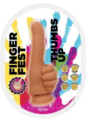 Finger Fest Thumbs Up Dildo Caramel