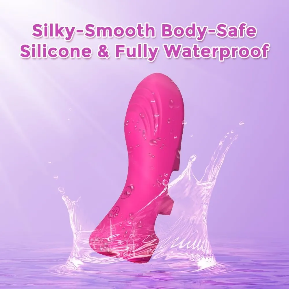 Finger Sex Toy & Heating Clitoral G-Spot Nipple Butterfly Vibrators for Women or Couples