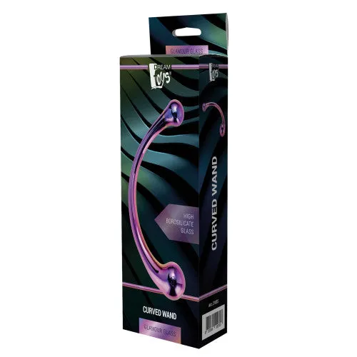 Glamour Glass Curved Wand 17cm x Ø 3.3cm