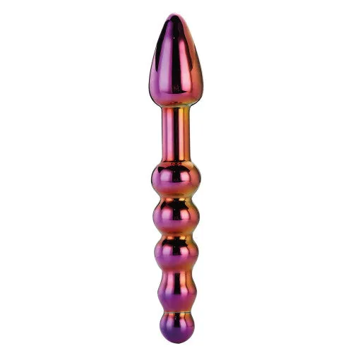 Glamour Glass Ridged Dildo 18cm x Ø 3cm