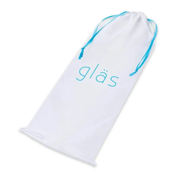 Glas 8 Inch Ribbed G-Spot Glass Dildo