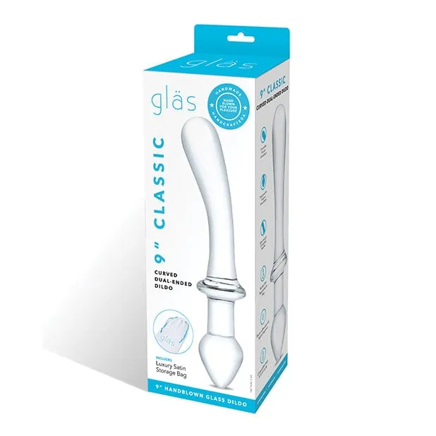 Glas - Classic Curved Dual Ended Glass Dildo 9 (Clear)