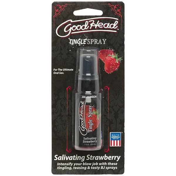 GoodHead Tingle Spray Strawberry Flavoured Oral Sex Cooling Lube