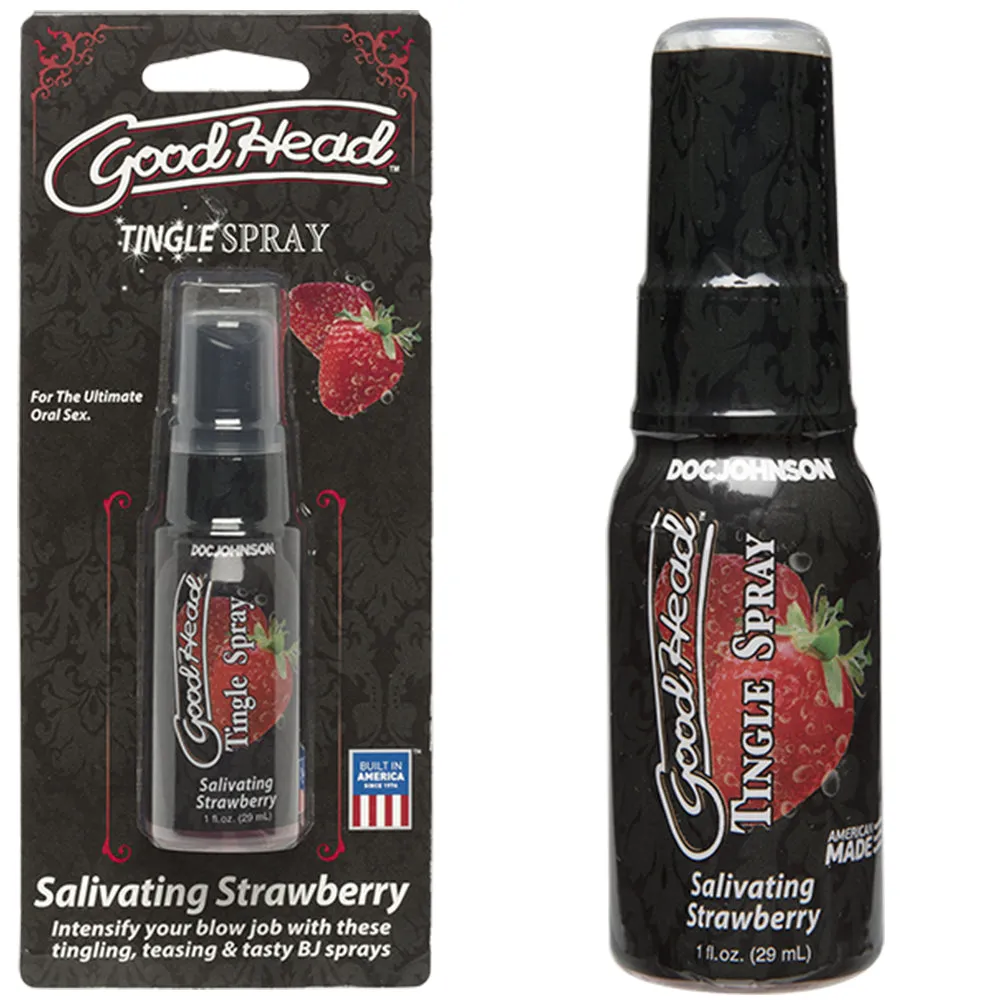 GoodHead Tingle Spray Strawberry Flavoured Oral Sex Cooling Lube