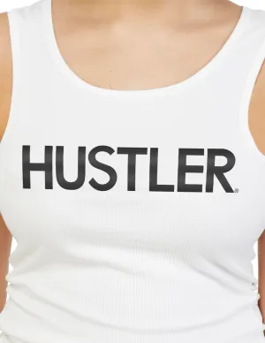 HUSTLER Classic Logo Ribbed Tank Top