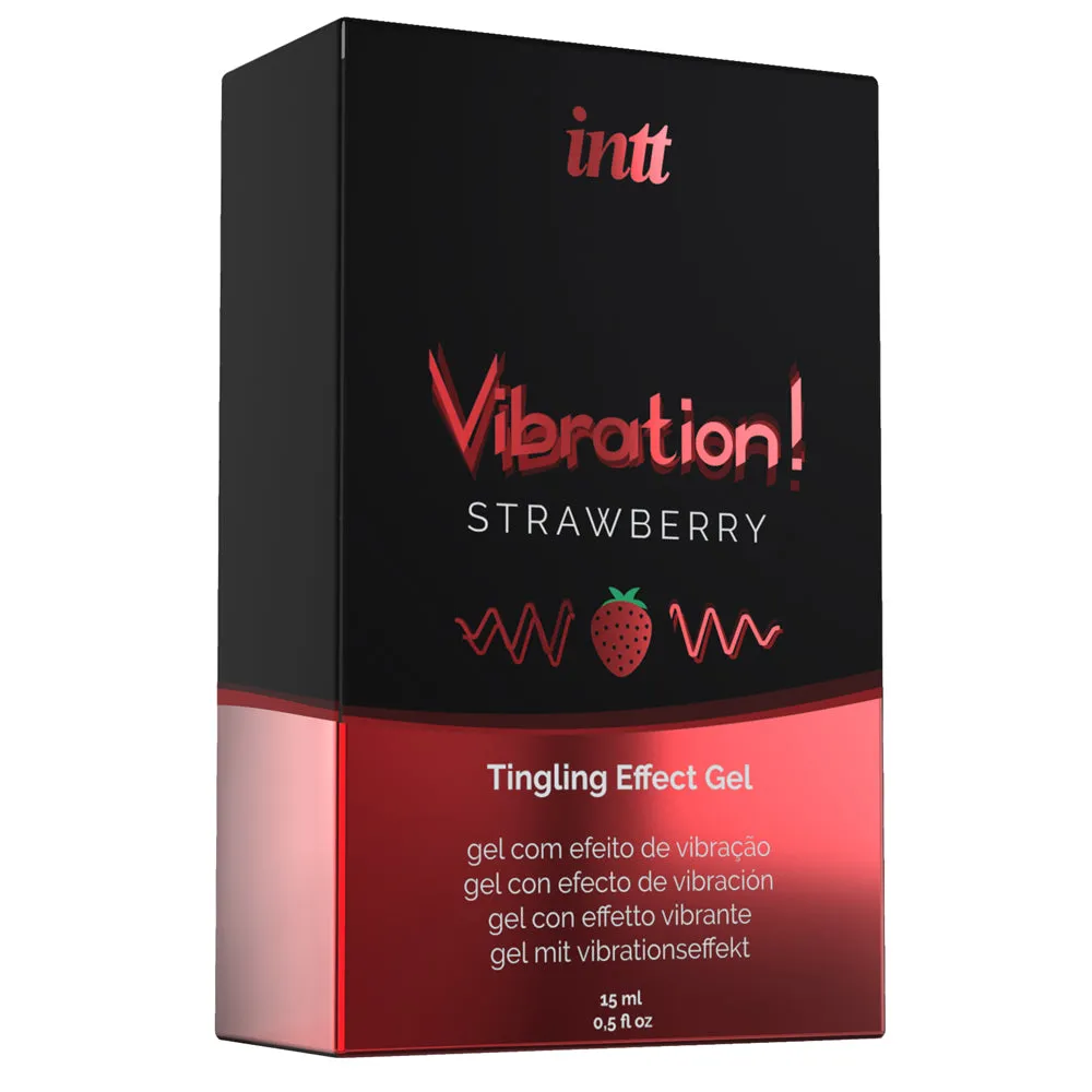 Intt Vibration! Tingling Effect Warming Flavoured Gel - Strawberry