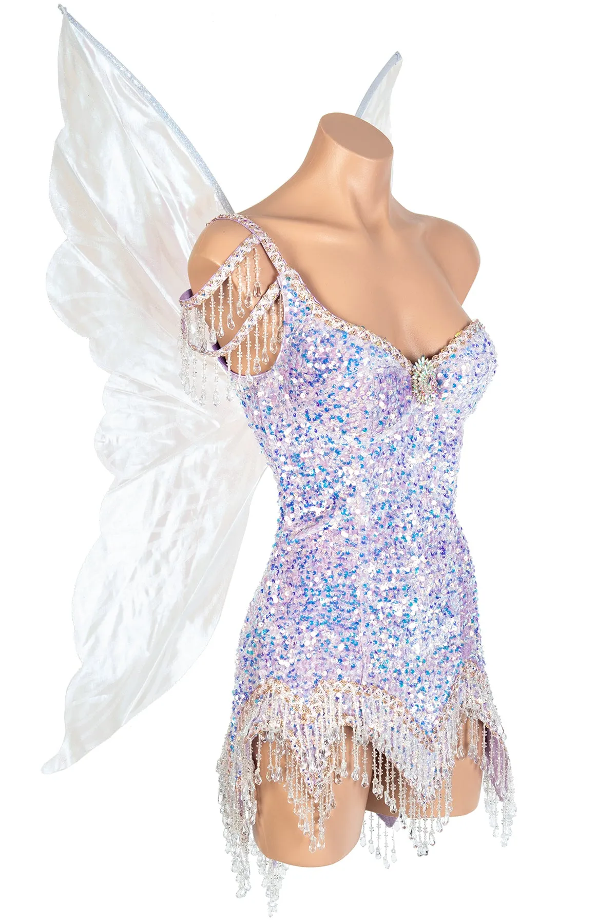 Iridescent Strapless Fairy Wings