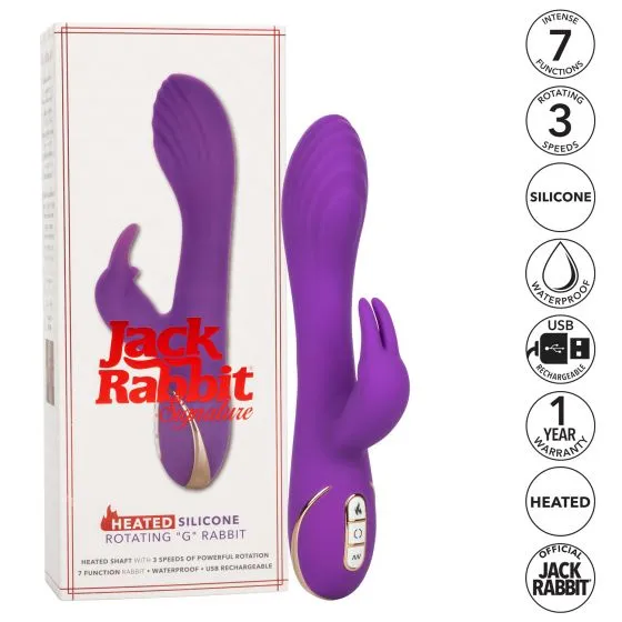 Jack Rabbit Heated Silicone Rotating G Rabbit