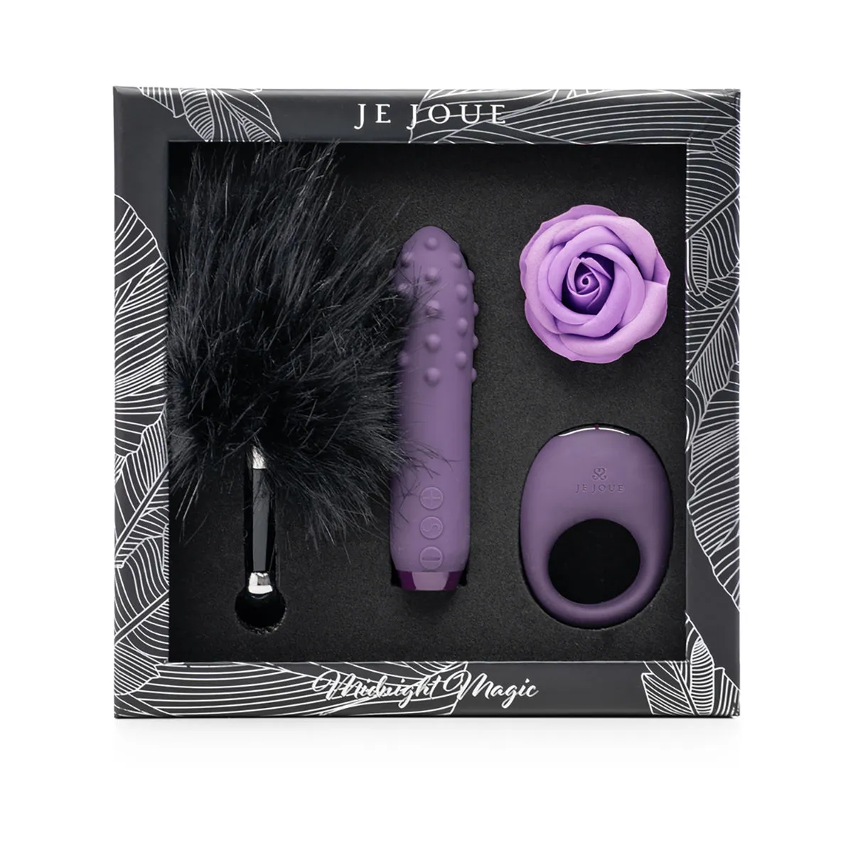 Je Joue Midnight Magic: Duet Bullet. Mio Ring. Feather Tickler. Rose Bath Melt
