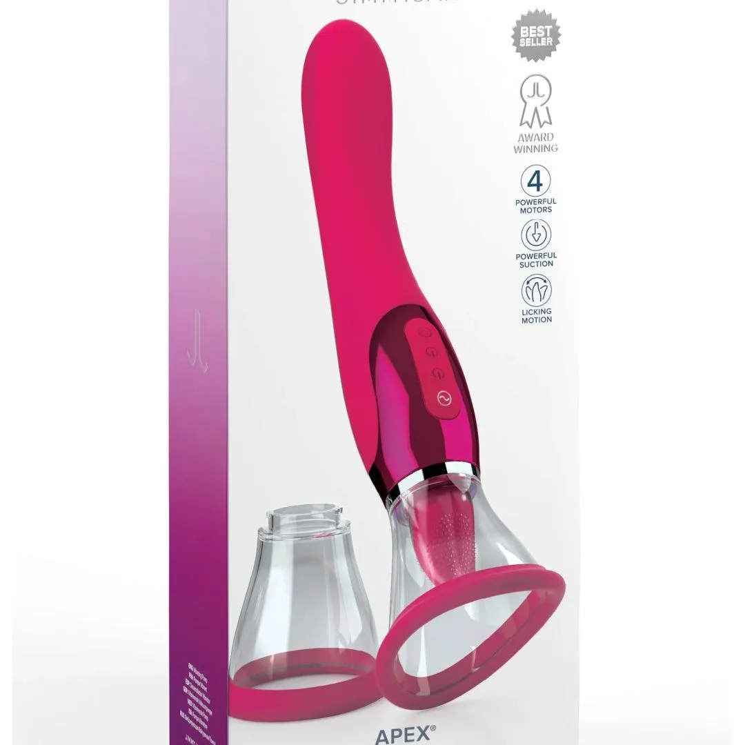 Jimmyjane Apex Double Ended Licking. Sucking G-Spot Vibrator - Pink