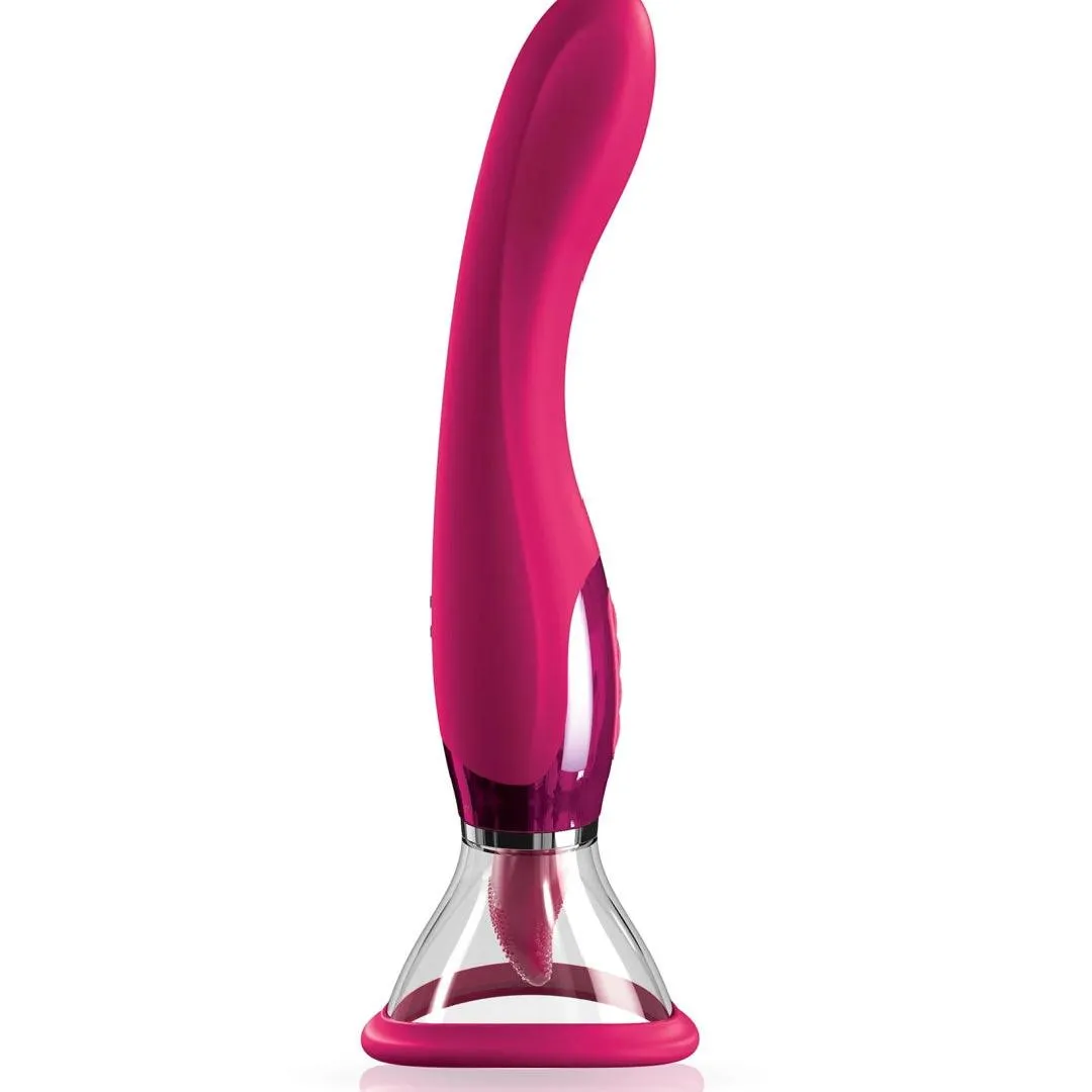 Jimmyjane Apex Double Ended Licking. Sucking G-Spot Vibrator - Pink
