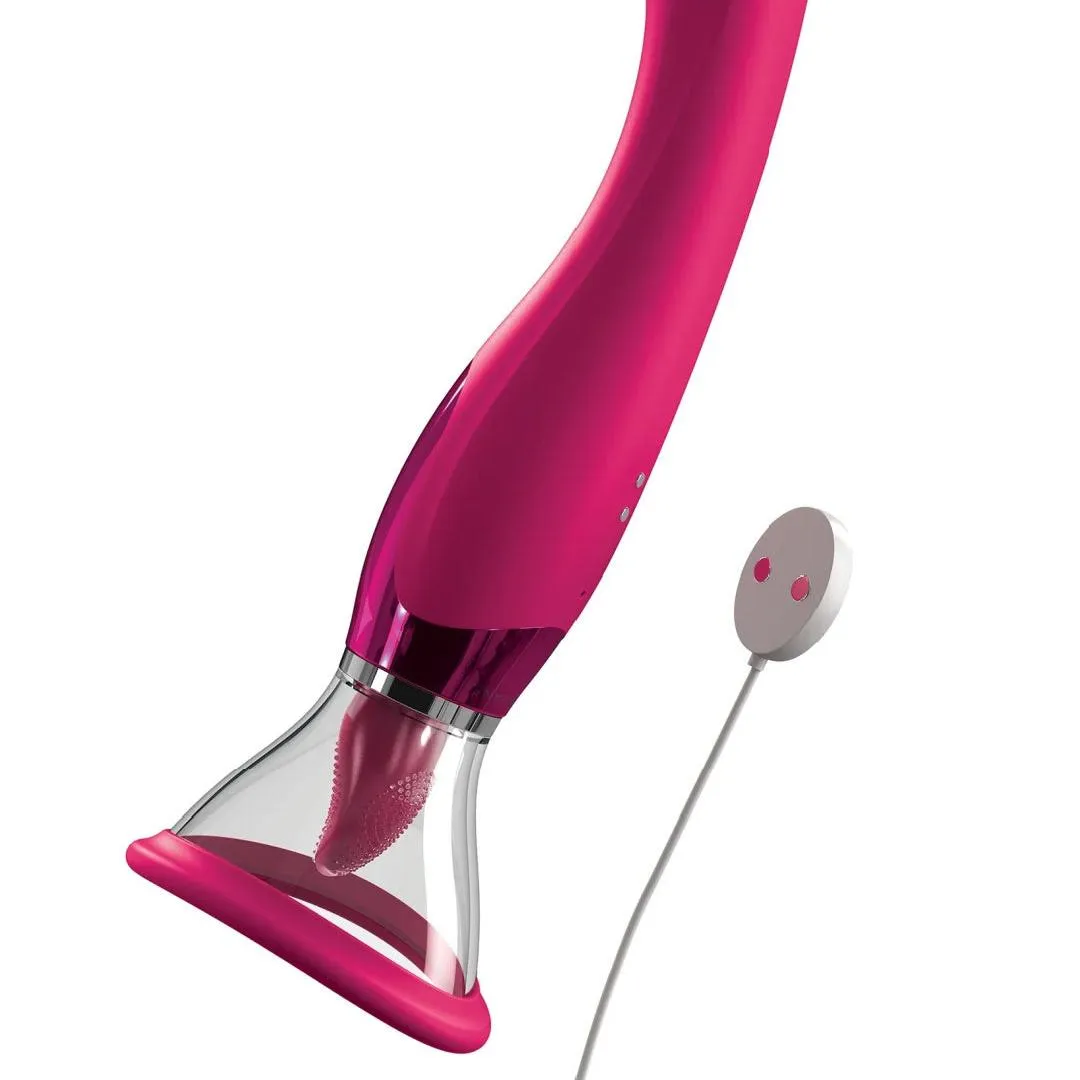 Jimmyjane Apex Double Ended Licking. Sucking G-Spot Vibrator - Pink