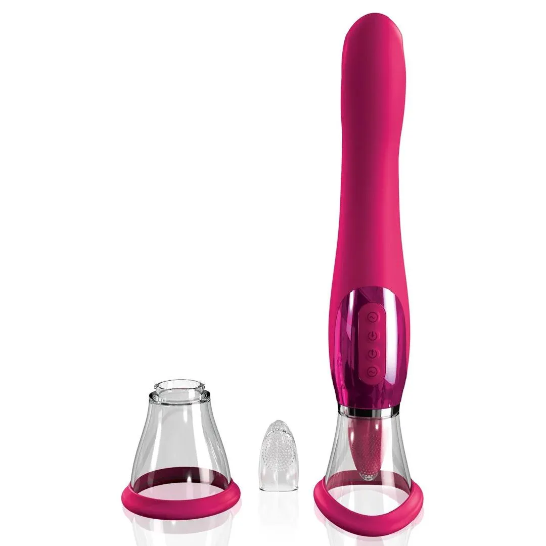 Jimmyjane Apex Double Ended Licking. Sucking G-Spot Vibrator - Pink