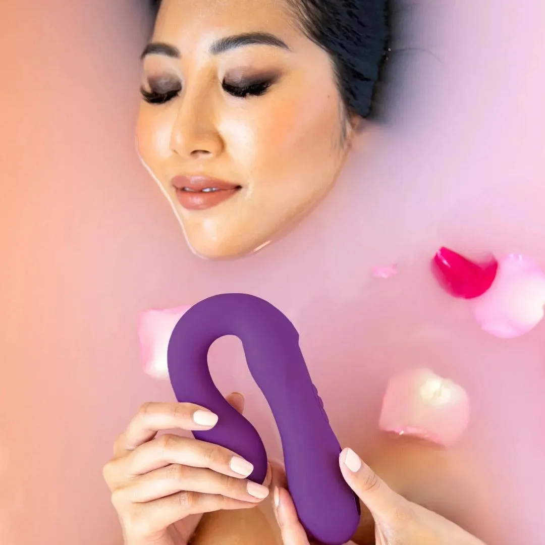 Jimmyjane Reflexx Rabbit 1 G-Spot & Clit Hugging Warming Vibrator - Purple