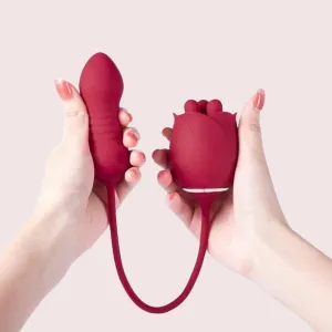 KittyRose - Rotating Rose Toy & Thrusting Vibrator 