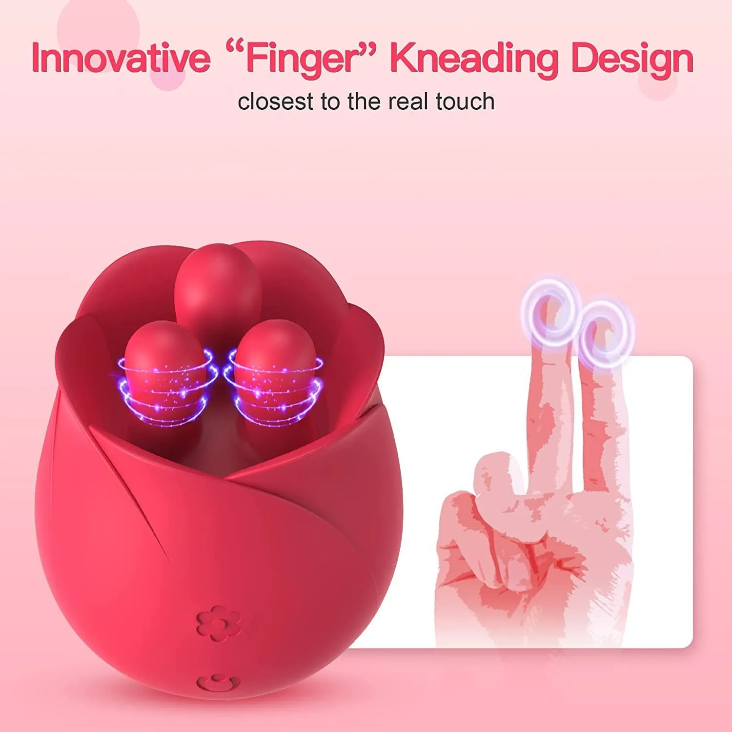 KittyRose - Rotating Rose Toy & Thrusting Vibrator 