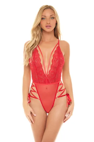 Lace Plunge Teddy