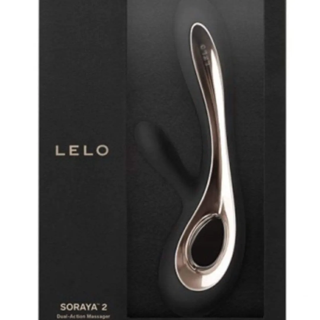 LELO Soraya 2 Rechargeable Rabbit Vibrator - Black