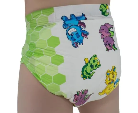 Little Rascals ABDL Adult Diaper -1 Single Diaper Sample