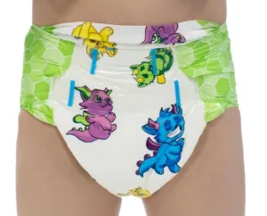 Little Rascals ABDL Adult Diaper -1 Single Diaper Sample