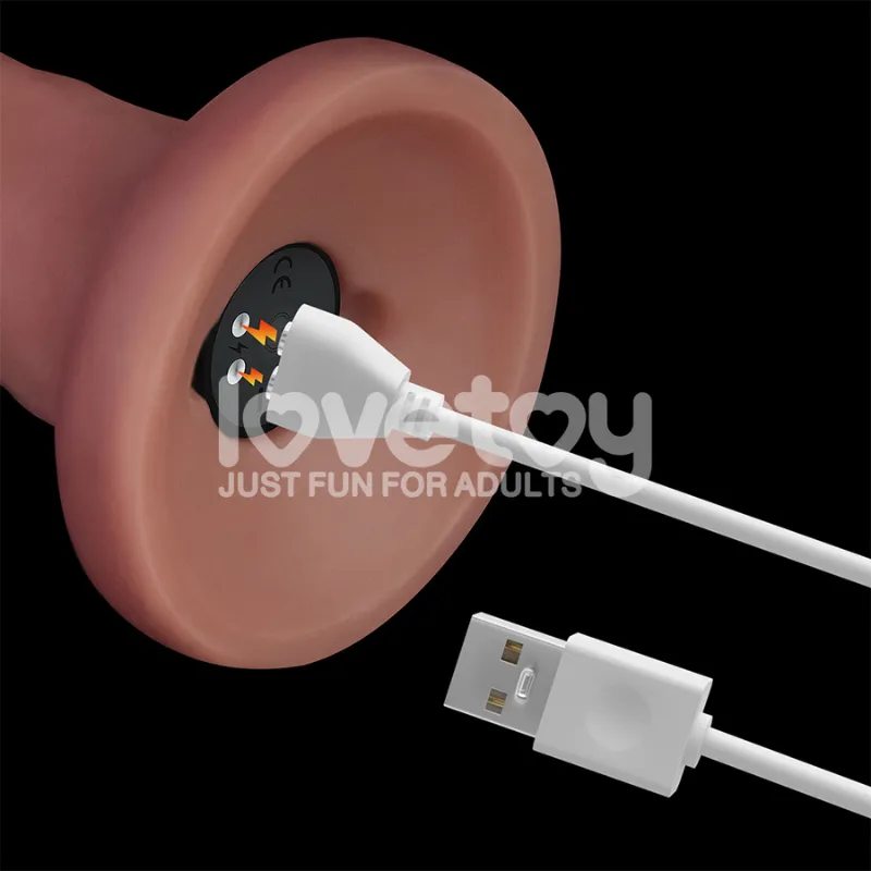 LoveToy Vibrating Dual Density Power Cock