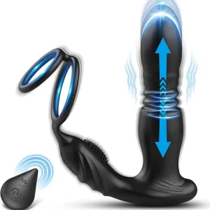Lust - Prostate Massager with Penis Ring. Anal Plug Vibrator For All