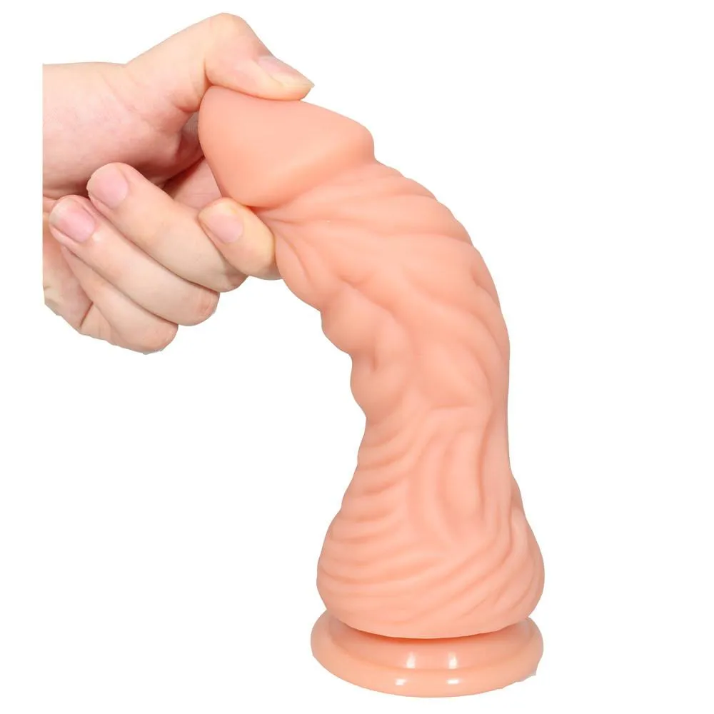 Monster Luxe Realistic Multicolored Silicone Dildo 8.4 Inch