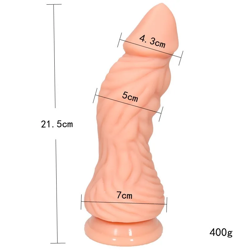 Monster Luxe Realistic Multicolored Silicone Dildo 8.4 Inch