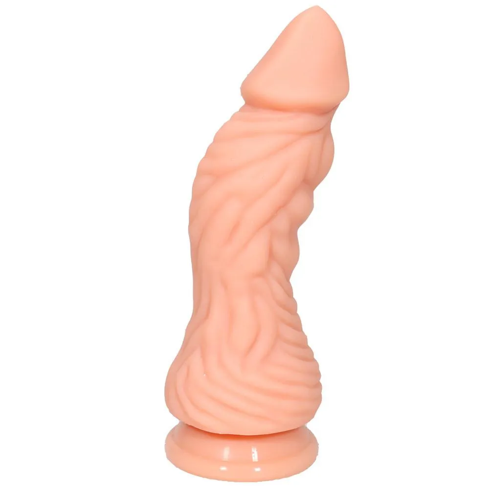 Monster Luxe Realistic Multicolored Silicone Dildo 8.4 Inch