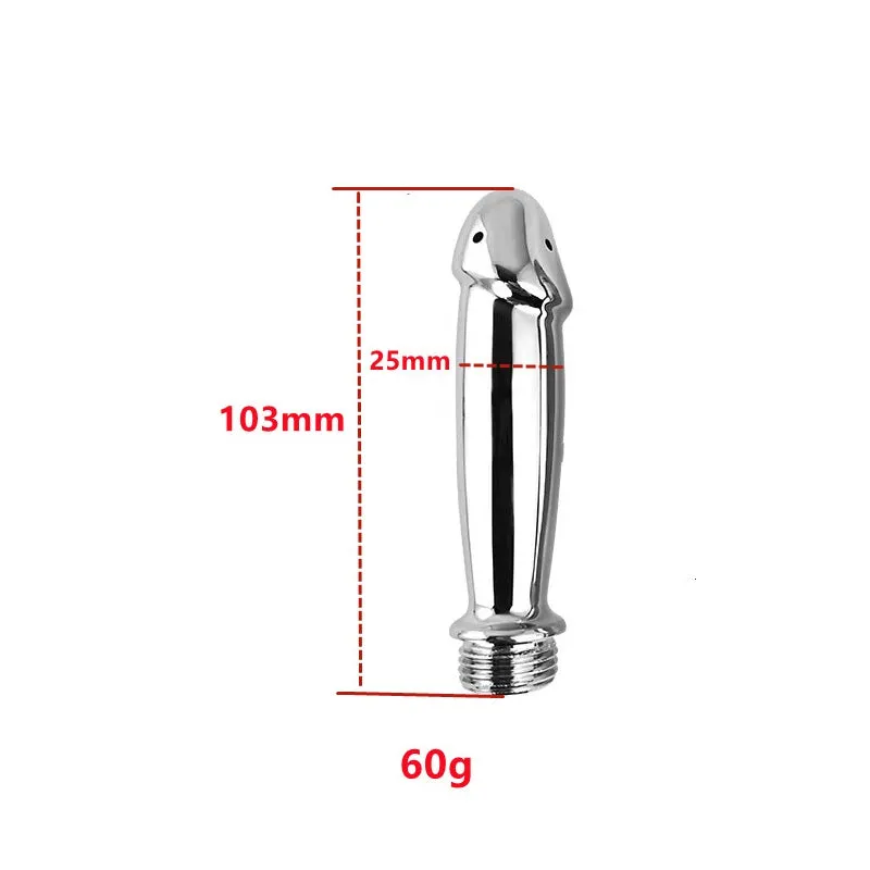 Mr Steel Penis Beginners Douche Shower Head | Anal