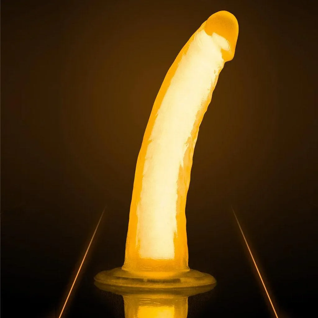 Neo Elite Glow in the Dark Realistic Silicone Dildo. 7.5