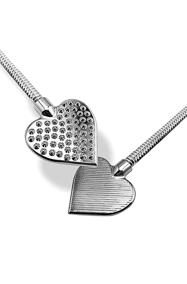 Nixie Stainless Steel Rhinestone Crop