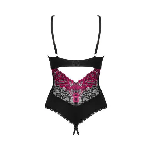 Obsessive Rosenty crotchless teddy