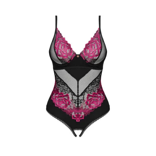 Obsessive Rosenty crotchless teddy