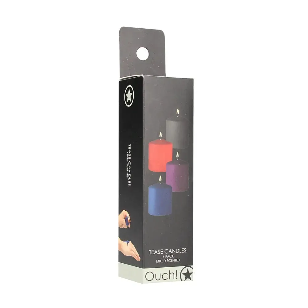 Ouch 4 Pack of Mixed Scented Tease Candles