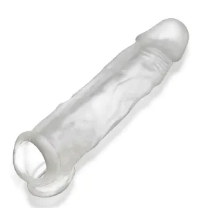 Oxballs Dicker 7.5 Inch Cock Sheath - Clear Ice
