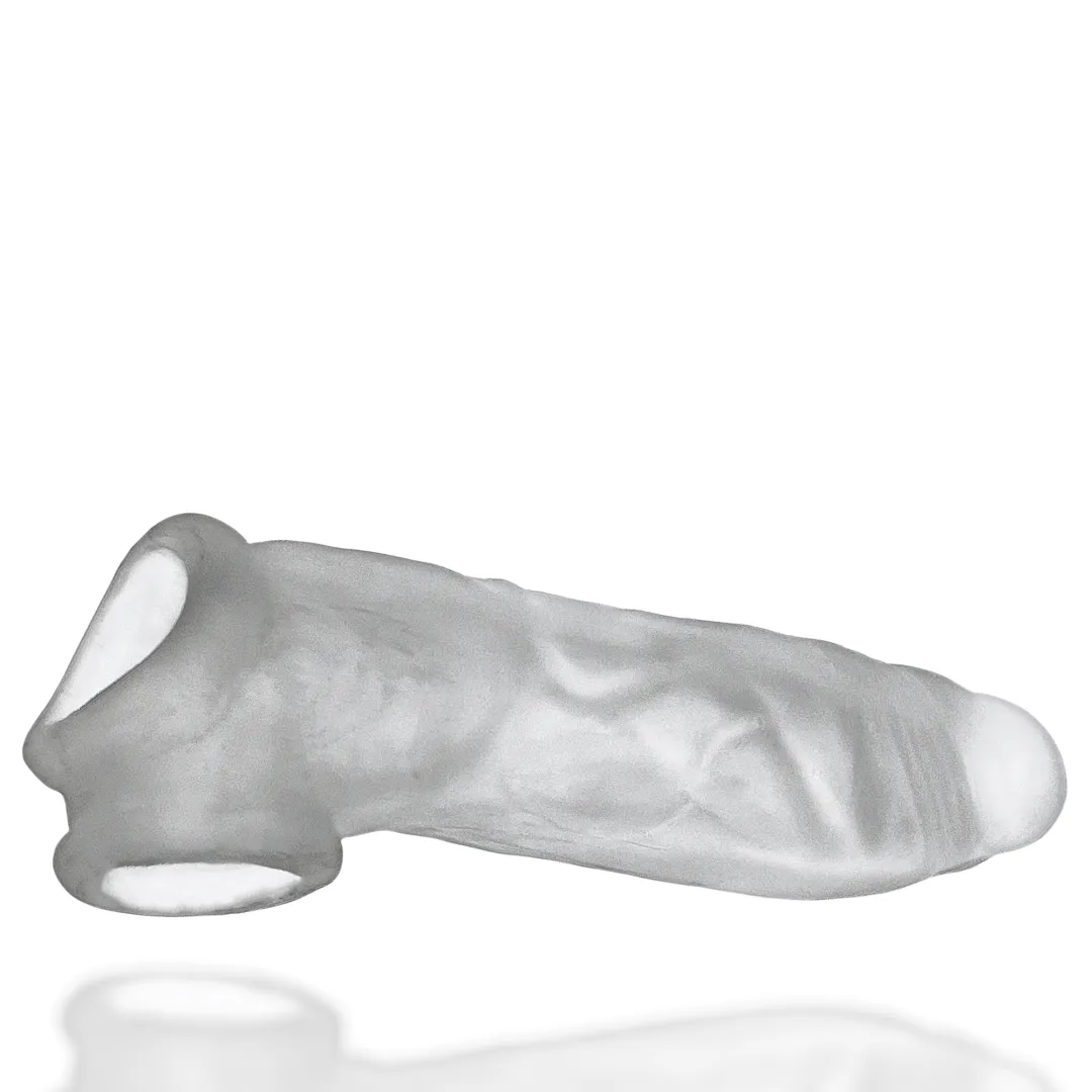 Oxballs Dicker 7.5 Inch Cock Sheath - Clear Ice