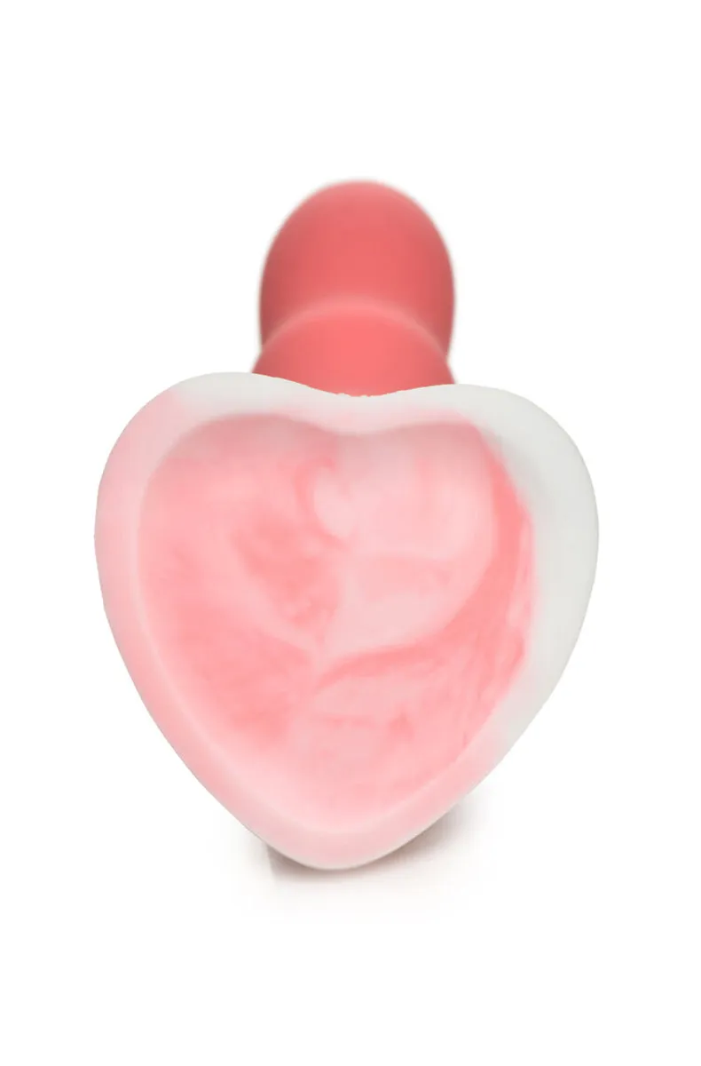Pink Wavy 8 Silicone Dildo