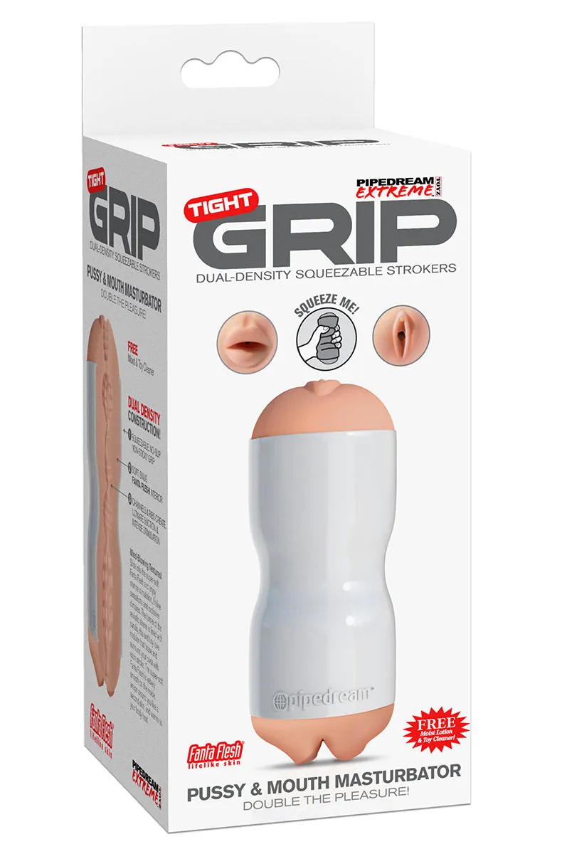 Pipedream Extreme Toyz Tight Grip Pussy & Mouth Masturbator