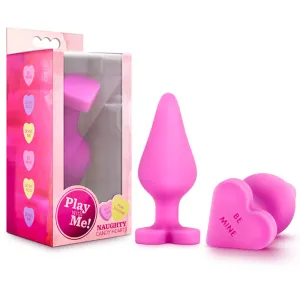 Play with Me Naughty Candy Hearts 'Be Mine' Anal Plug Pink