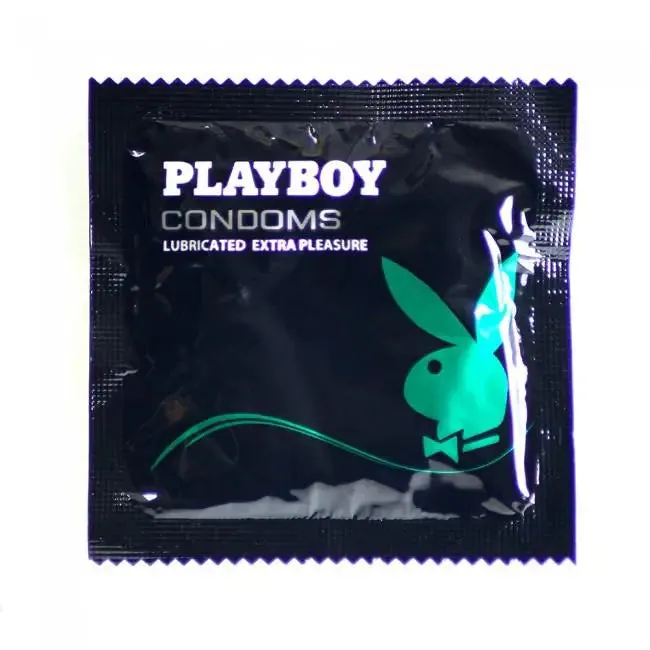 Playboy Pleasure Ribbed. Dotted and Shaped Condoms. 3 Pack