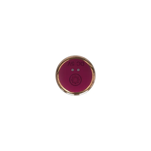 Plug anal vibrator CNT GUARD OFF Sweet Bomb Tappered. control prin aplicație. 9 funcții de vibrație. 12 cm. roz cu auriu