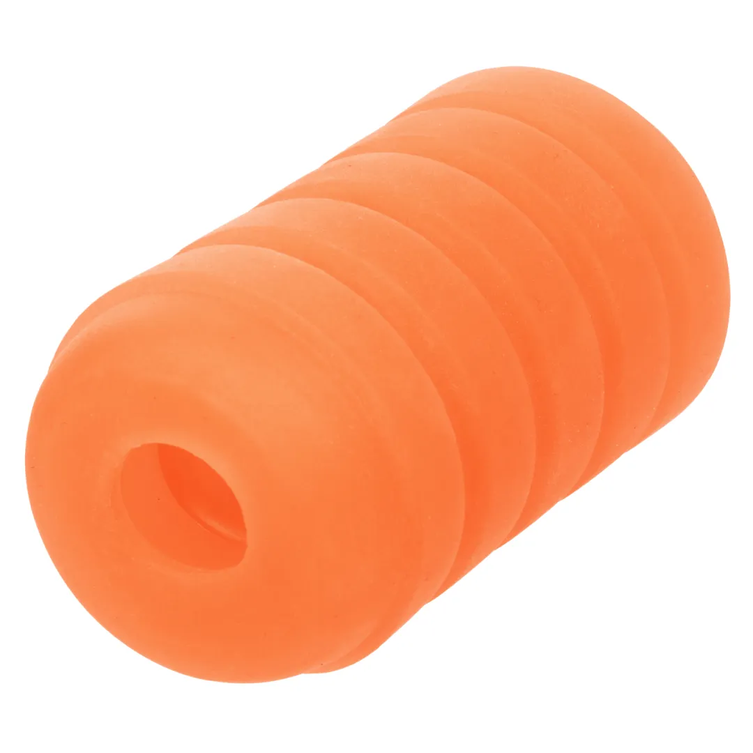 Pop Sock Ribbed Ultra Squishy Reversible Stroker - Orange