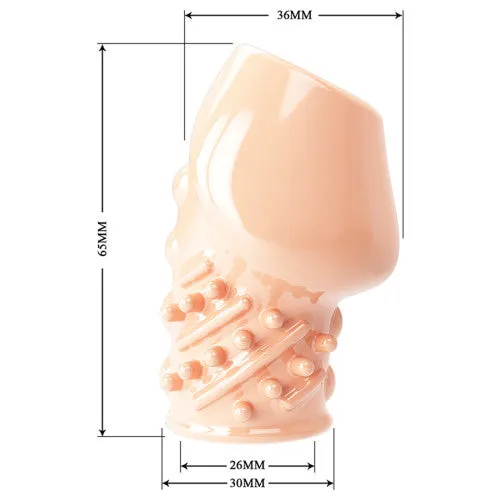 PRETTY LOVE MATIAS soft penis head sleeve FLESH WHITE