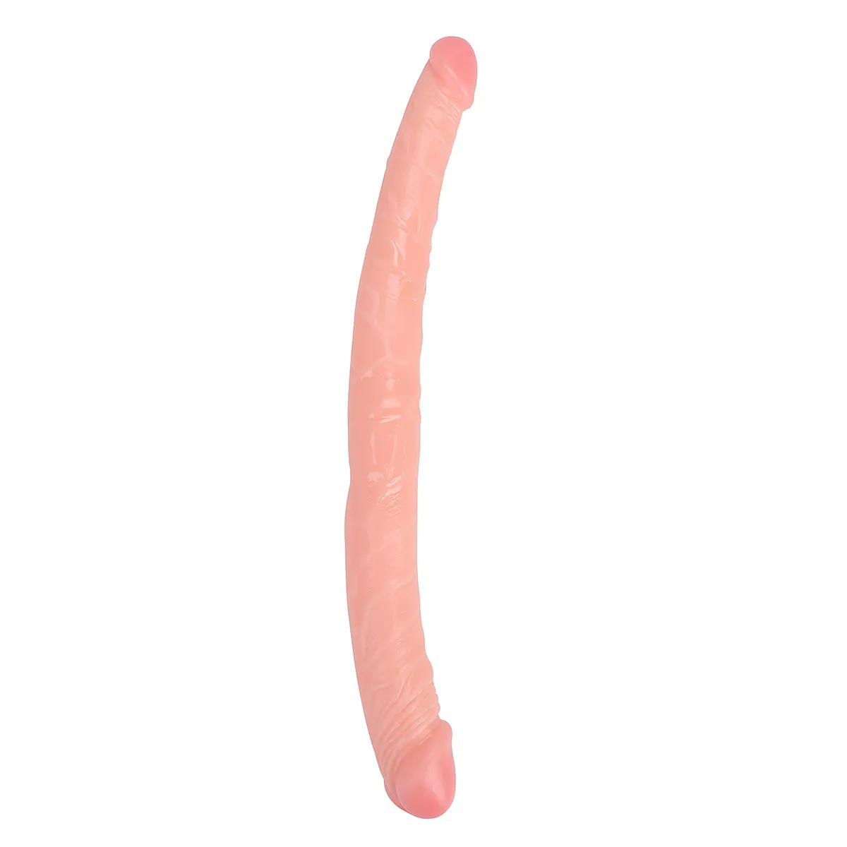 Realistic Double Ended Dildo Adult Toy Lesbian. 14.17 Inch Double Sided Dildos for Women. Waterproof Flexible Double Dong with Curved Shaft for Vaginal G-spot and Anal Play