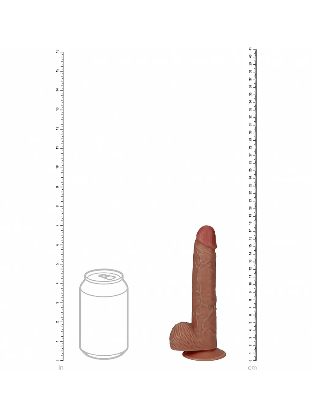 RealRock 7 Vibrating Cock with Balls