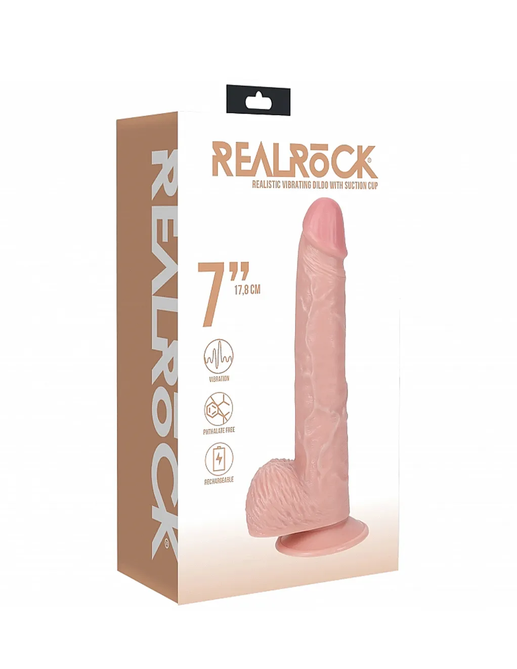 RealRock 7 Vibrating Cock with Balls