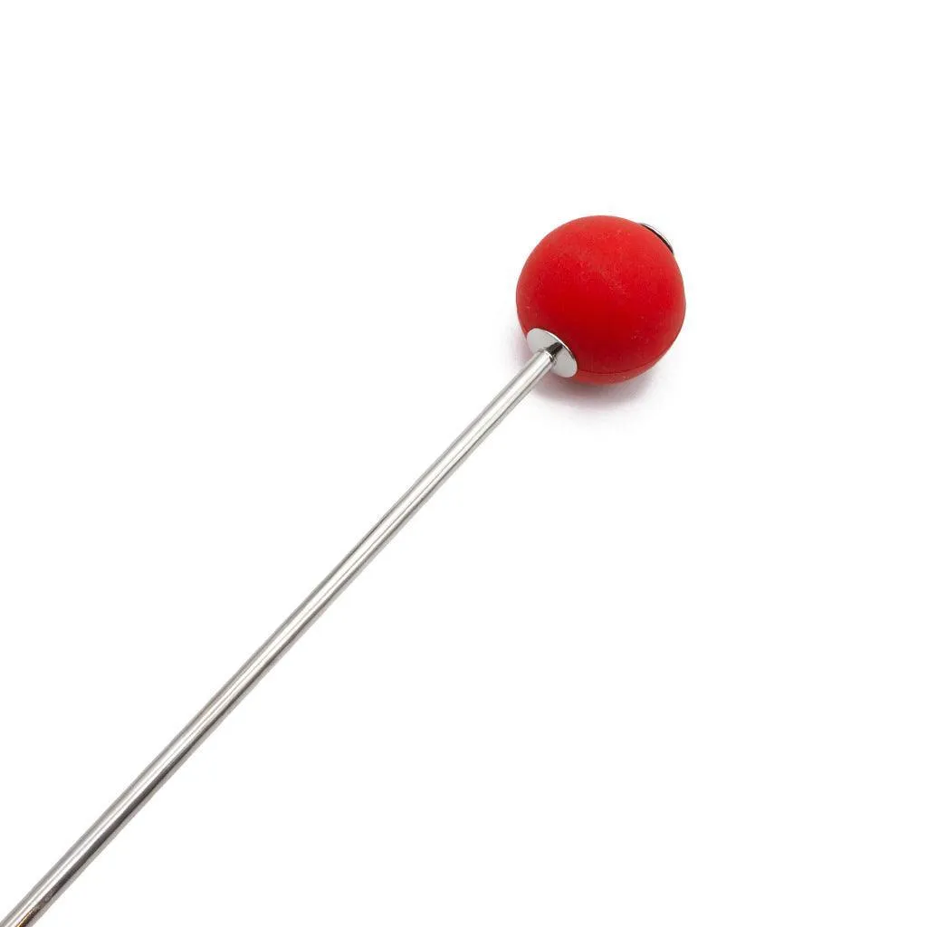 Red Silicone Ball Crop. Steel Handle