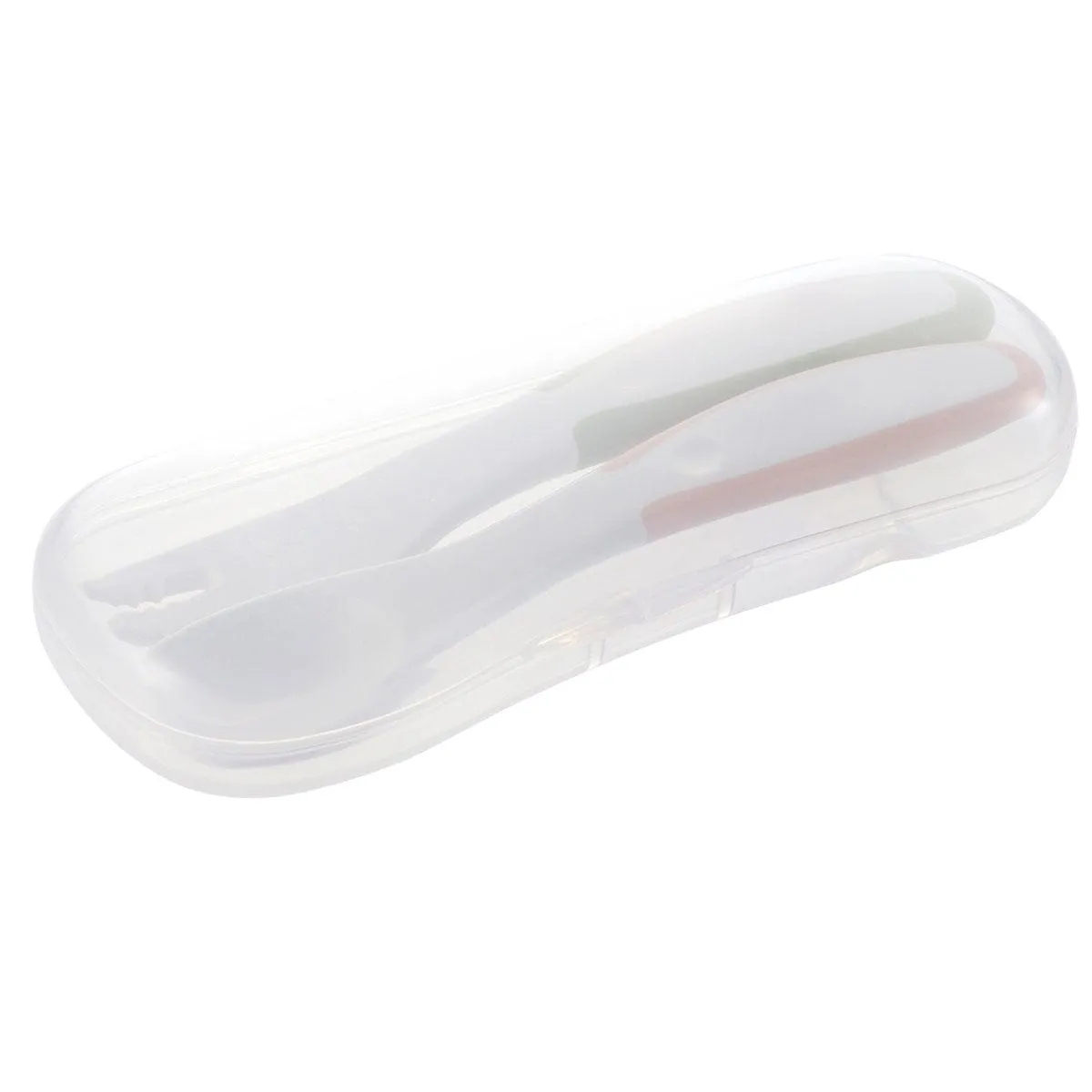 Richell - T.L.I Stage 3 Baby Self Feeding Spoon and Fork Set